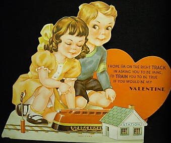 Lionel Train Valentine's Day Card